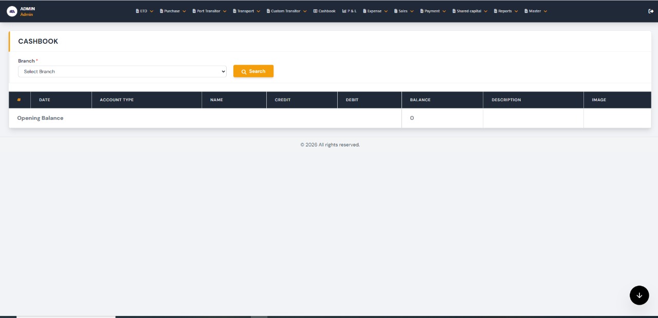 Financial Reports View